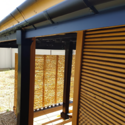 Pergola en bois et aluminium : esthétique et durabilité combinées Villé