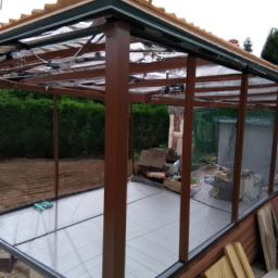 Pergola en bois et aluminium : esthétique et durabilité combinées Saint-Jean-de-Thouars