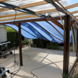 Pergola en bois et aluminium thermolaqué : esthétique et durabilité Courcay